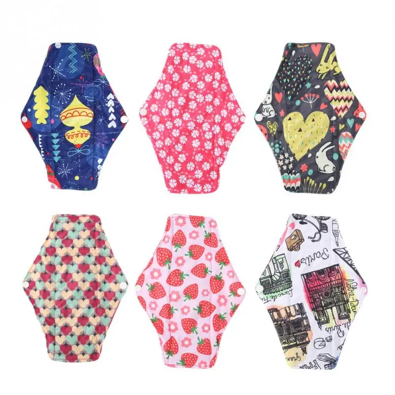 

Washable Menstrual Pad Mama Pad Reusable Feminine Hygiene Menstrual Period Panty Liner Pads Bamboo Cotton Cloth Sanitary Pads