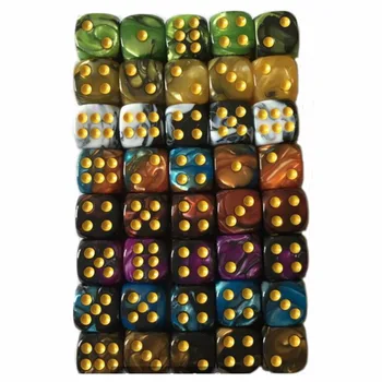 

10PCS/SET 12mm 6 Sided Drinking Dices Multi-color Acrylic Spot Dice Table Game Party Bar Entertainment 9 Color Choose