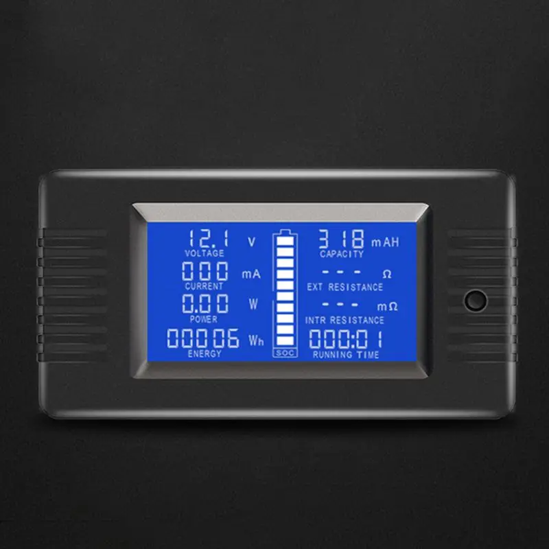 DC 0-200V 0-300A тестер батареи Вольтметр Амперметр Сопротивление мощности емкость счетчик времени энергии 50A/100A/200A/300A мультиметр