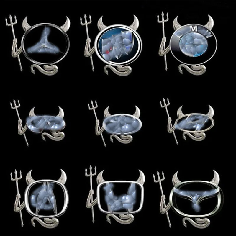勝者生活で人気のある3d悪魔スタイルの鬼のステッカー4色車スタイリングオートエンブレムロゴ紙装飾 車のステッカー Aliexpress