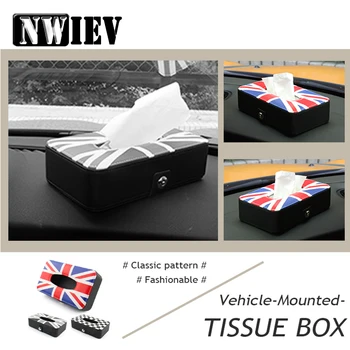 

NWIEV Car Styling For Mercedes W203 W204 BMW E39 E36 E90 F30 F10 Volvo XC60 XC90 Alfa Romeo Tissue Box Paper Holder Accessories