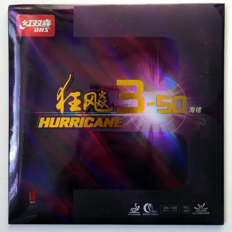DHS hurricane 3-50 резиновый торт Губка dhs ракетка для настольного тенниса ракетка для спорта пинг понг резиновые