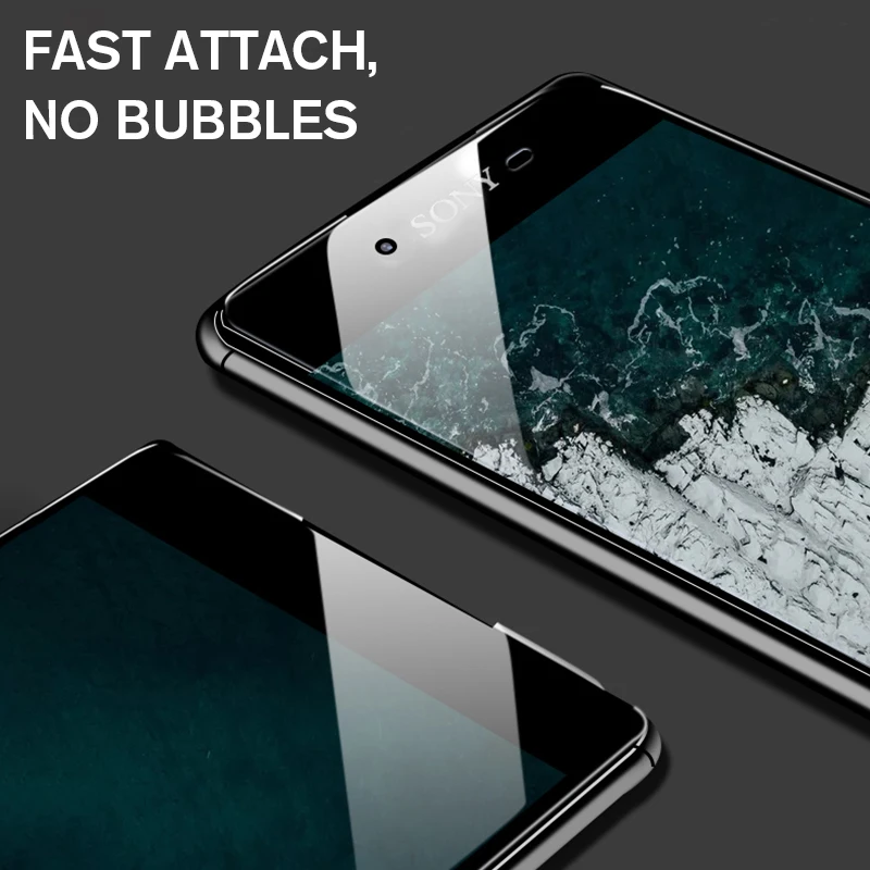Изогнутое закаленное стекло Fintorp 6D для Sony Xperia XA XA1 XA2 Ultra plus XZ1 Compact XZP XZ Премиум