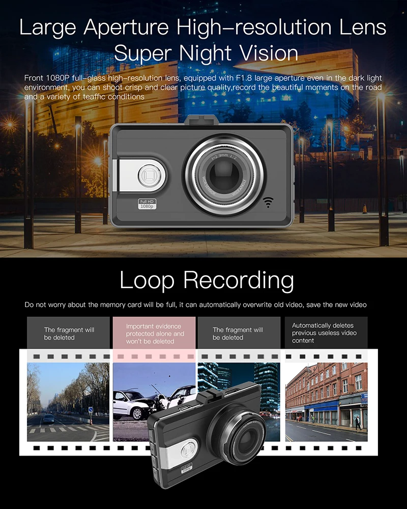 Anytek Q99P Full HD 1080P Dash Cam (3)