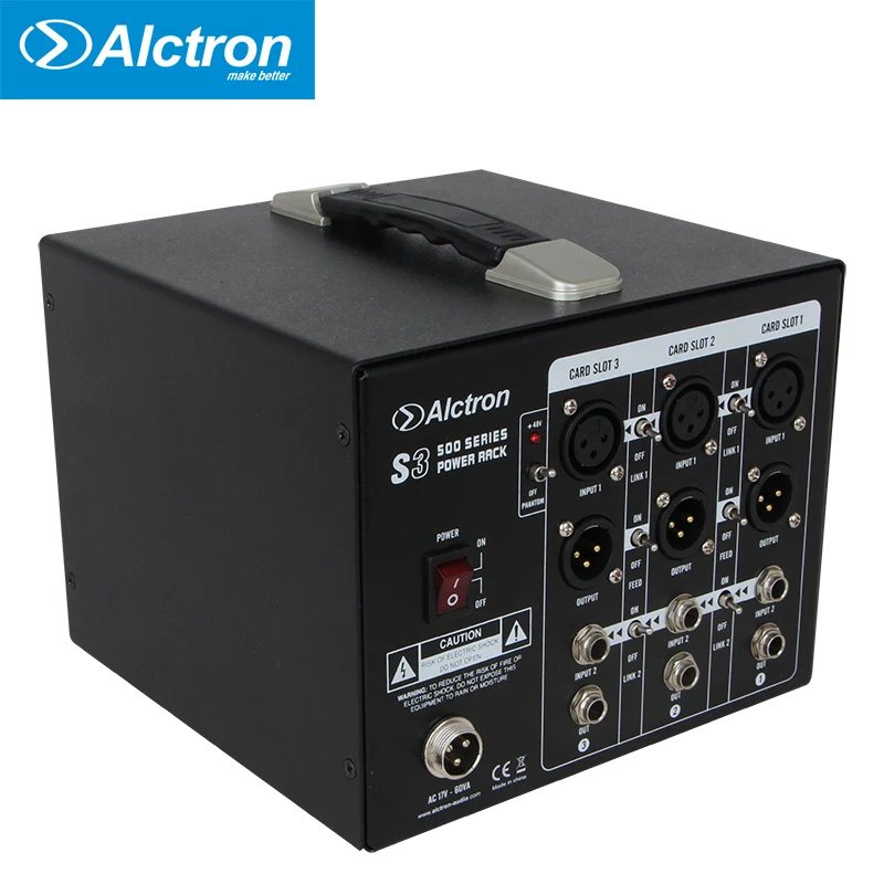 Alctron S3 500 серия модулей фантомное питание и XLR портативный шасси 3 канальный блок