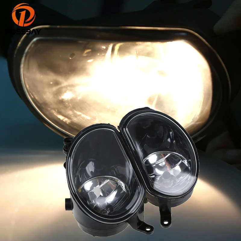 

POSSBAY Auto Car Front Fog Lights Halogen Fog Lamps for Audi Q7 2010-2016 Lower Bumper fit Audi Q7 Fog Lamps External Bulbs