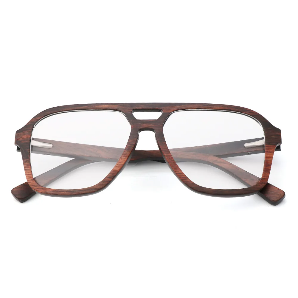 Натуральная деревянная оправа для очков для мужчин, деревянные женские оптические очки с прозрачными линзами, чехол 56336