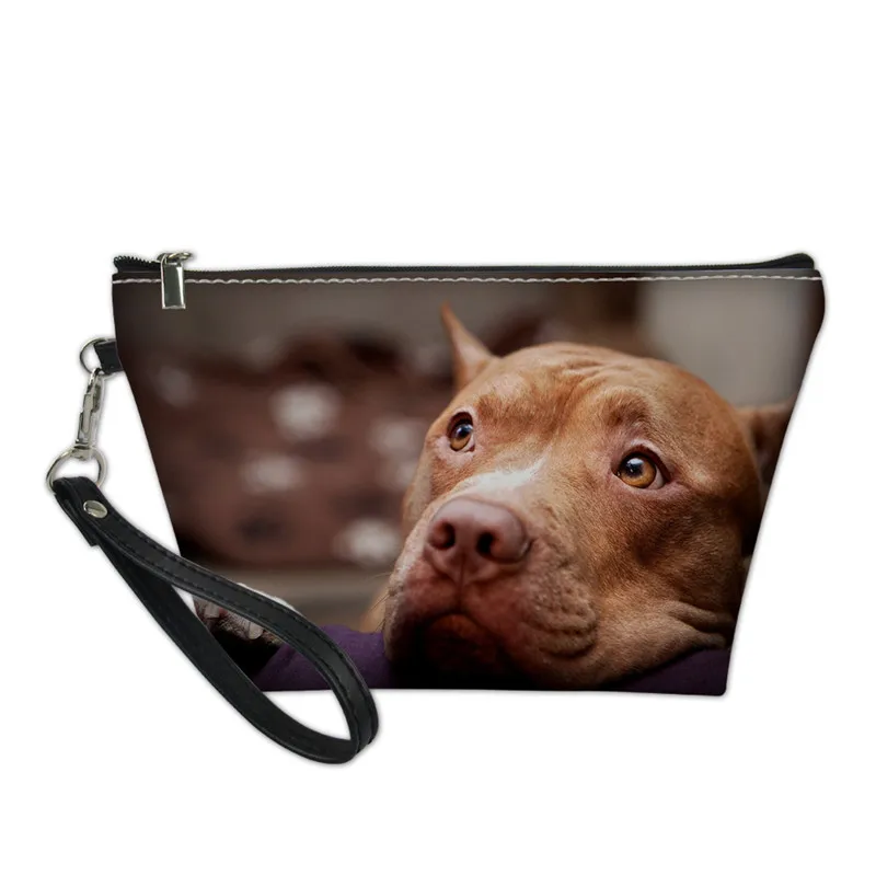 W3991Z8 FORUDESIGNS Pitbull цветочный узор женская косметичка Повседневная сумка для путешествий большая емкость дорожный Органайзер туалетный мешок - Цвет: W3991Z8