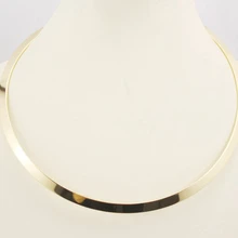 High Quality Stainless Steel Torques Necklace Gold Color Collares Jewelry Necklace Women Statement Choker Jewelry