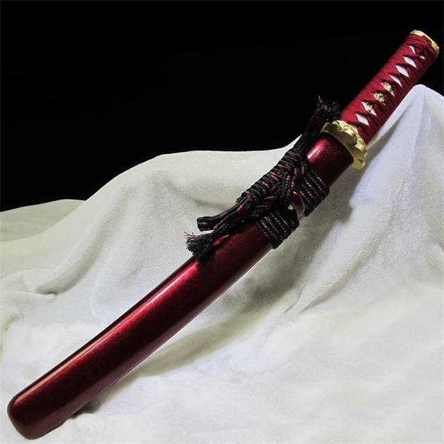 Japanese katana sword red metal short espada samurai vintage decorative  free shipping katana 0030 - AliExpress