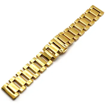 

Golden 20mm Watch Strap for Hours Stainless Steel Bracelet GD014720