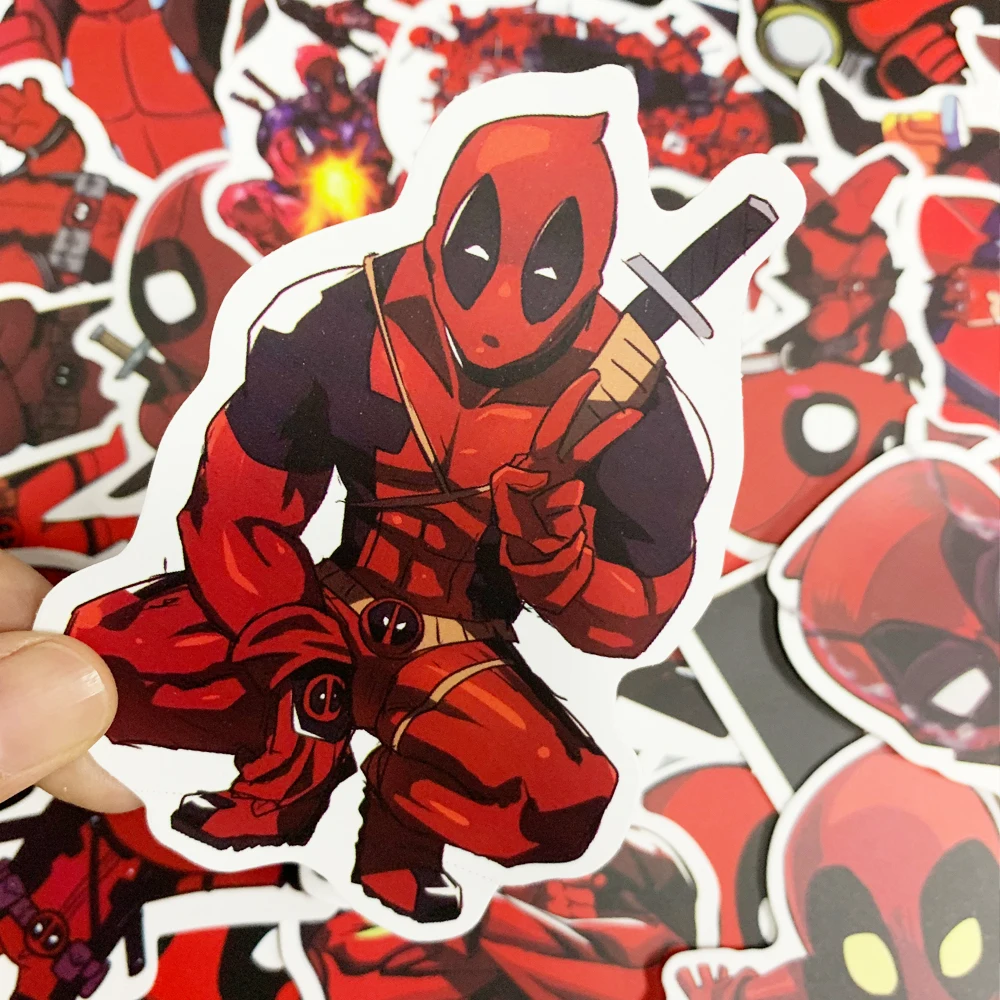 35 шт. Marvel Deadpool граффити наклейка s для DIY Наклейка на Дорожный Чехол для ноутбука СКЕЙТБОРД гитара холодильник мода подарок наклейки