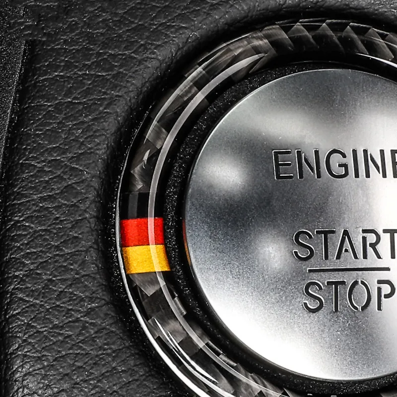 For-Mercedes-Benz-C-E-Class-W205-W213-GLC-Car-Engine-Start-Stop-Ignition-Key-Ring (3)