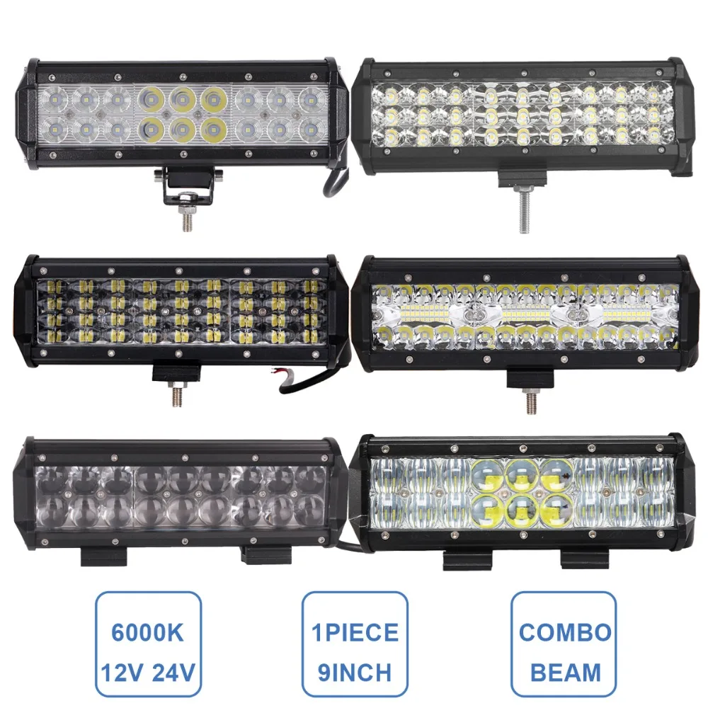 9 дюймов светодиодный свет бар Offroad комбинированный индикатор Грузовик внедорожник ATV 4x4 4WD автомобиля Camper RZR 12 В 24 Авто Экстра стиль Дополнительная лампа