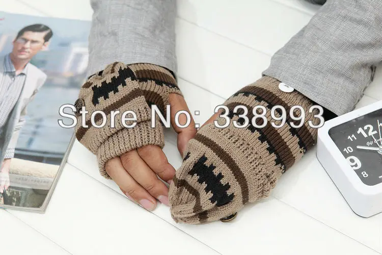 Hi-Q high quality!version of men in the fall and winter gloves Men's half FMTC warm cotton.wholesale60pair/lot | Аксессуары для