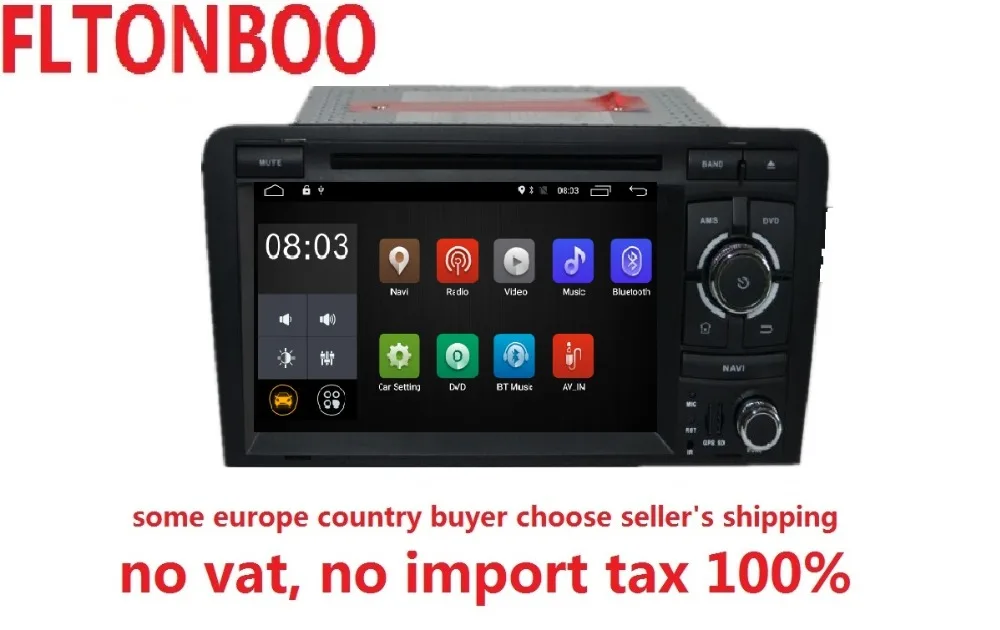 

7" Android 8.1 for AUDI A3 2 din car dvd,gps navigation,wifi,radio,bluetooth,Steering wheel Canbus,free 8g map mic,touch screen