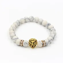 Натуральный белый сосновый Йога браслет микро круг Большой Meatball эластичный растяжимый браслет украшения