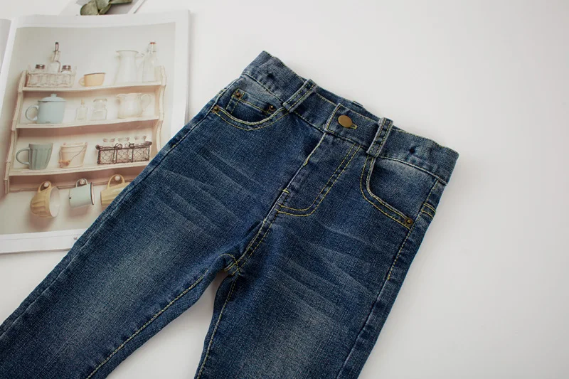 Autumn 2018 New Style Girls Jeans Kids Clothing Pants For Girls Spring Trousers Children Jeans Elastic Waist Fashion For Baby (7)