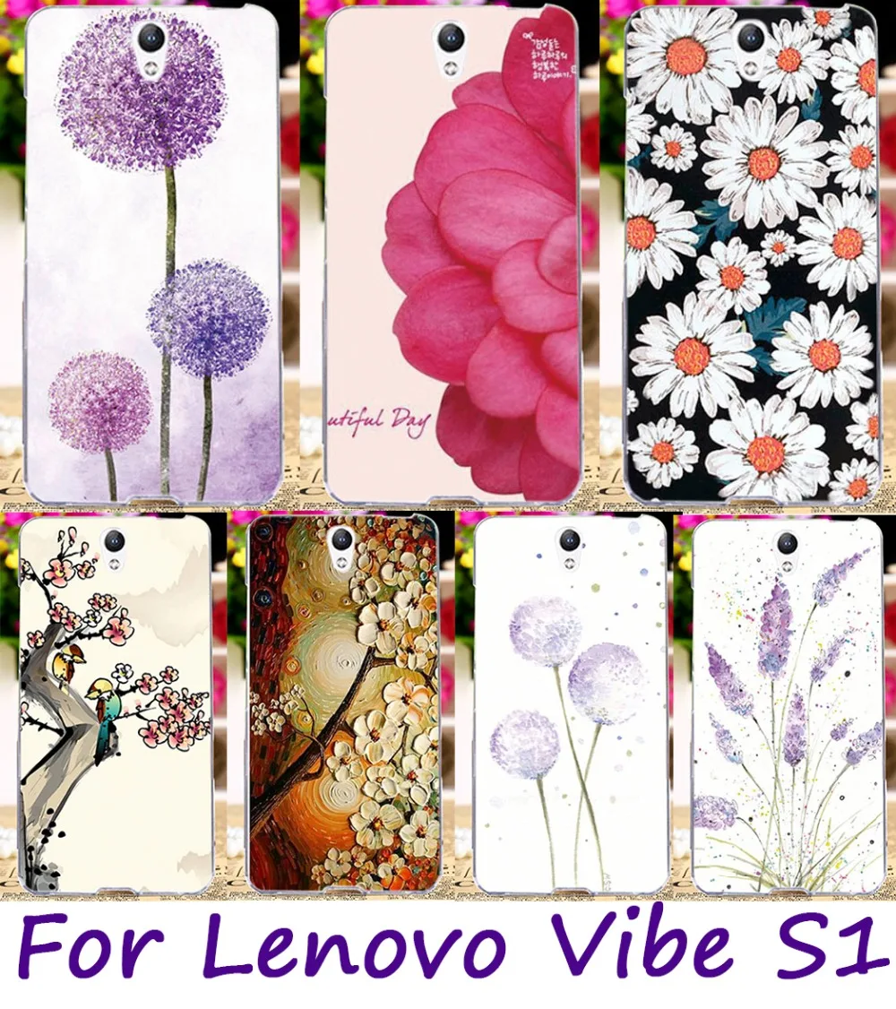 

TPU Case For Lenovo Vibe S1 S1A40 Cases Painted Soft Silicone Case For Lenovo Vibe S1 S1C50 S1A40 5.0 inch Cover Bumper Fundas
