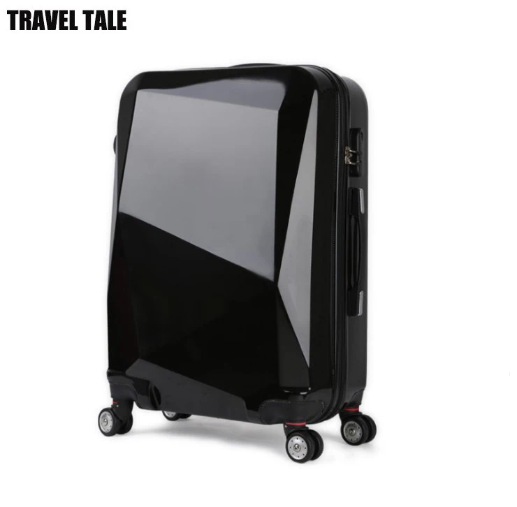 

TRAVEL TALE 20"24"28 inch Women trolley travel bag with hot wheels rolling luggage abs/pc