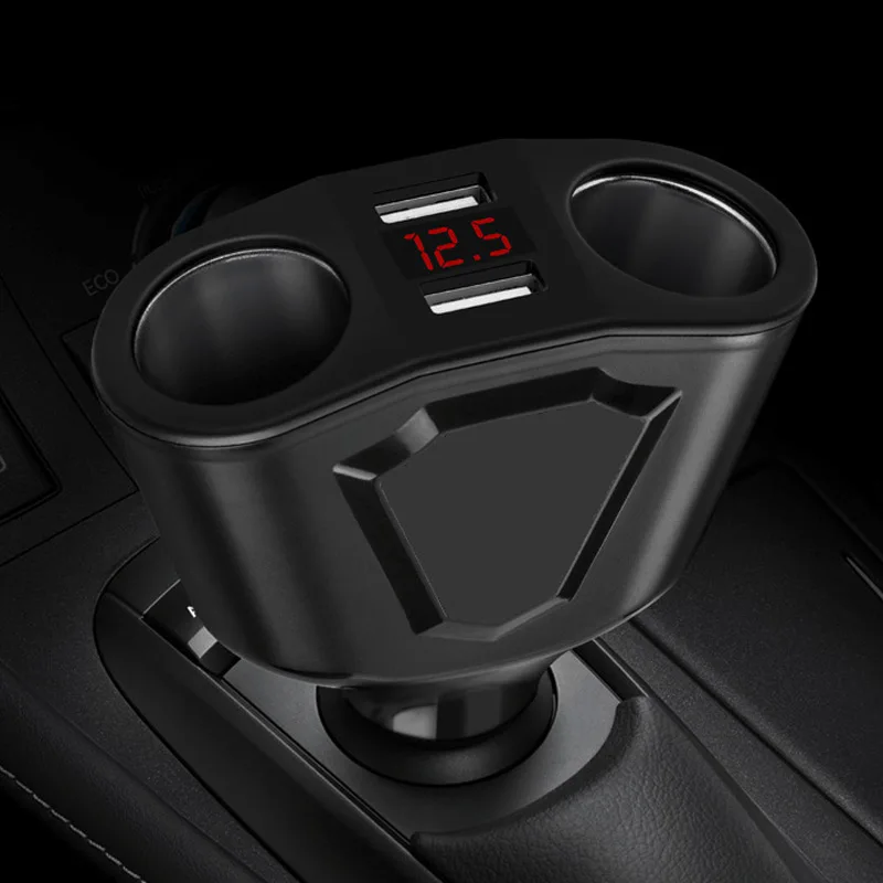 

Dual USB Charger Car Cigarette Lighter Socket Splitter Adapter Fast Car Charging DC 12V 3.1A NR-shipping