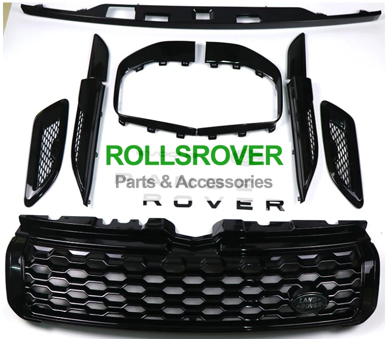 ROLLSROVER глянцевая черная решетка и вентиляционные отверстия тела литья отделка