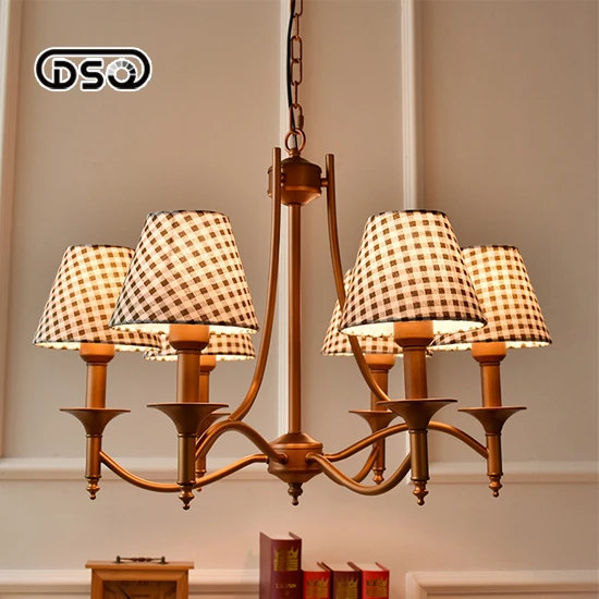 

Six Chandeliers Scandinavian American Rural Jane European Modern Garden Light Bedroom Decorative Cloth Lighting