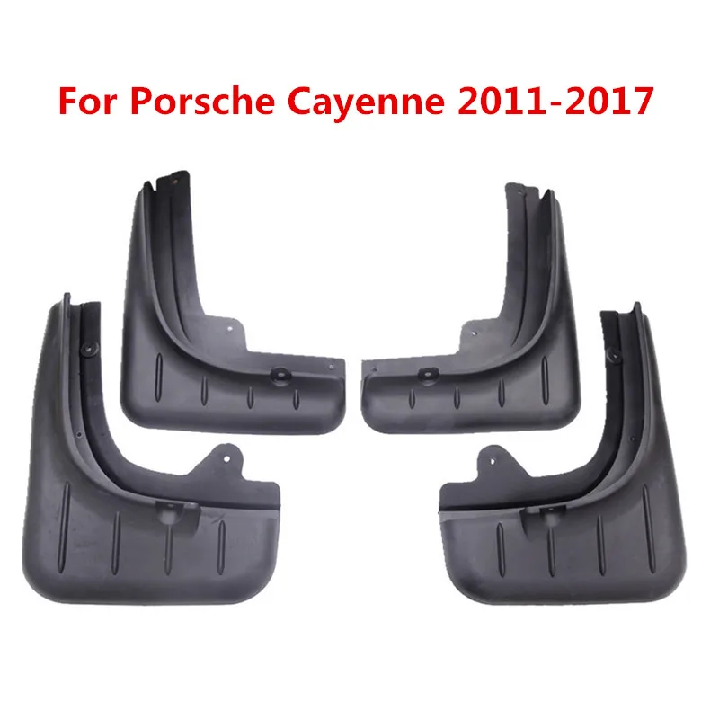 4 шт. ПВХ черная наклейка брызговиков для Porsche Cayenne Mancn 2008 2017 литье крыло