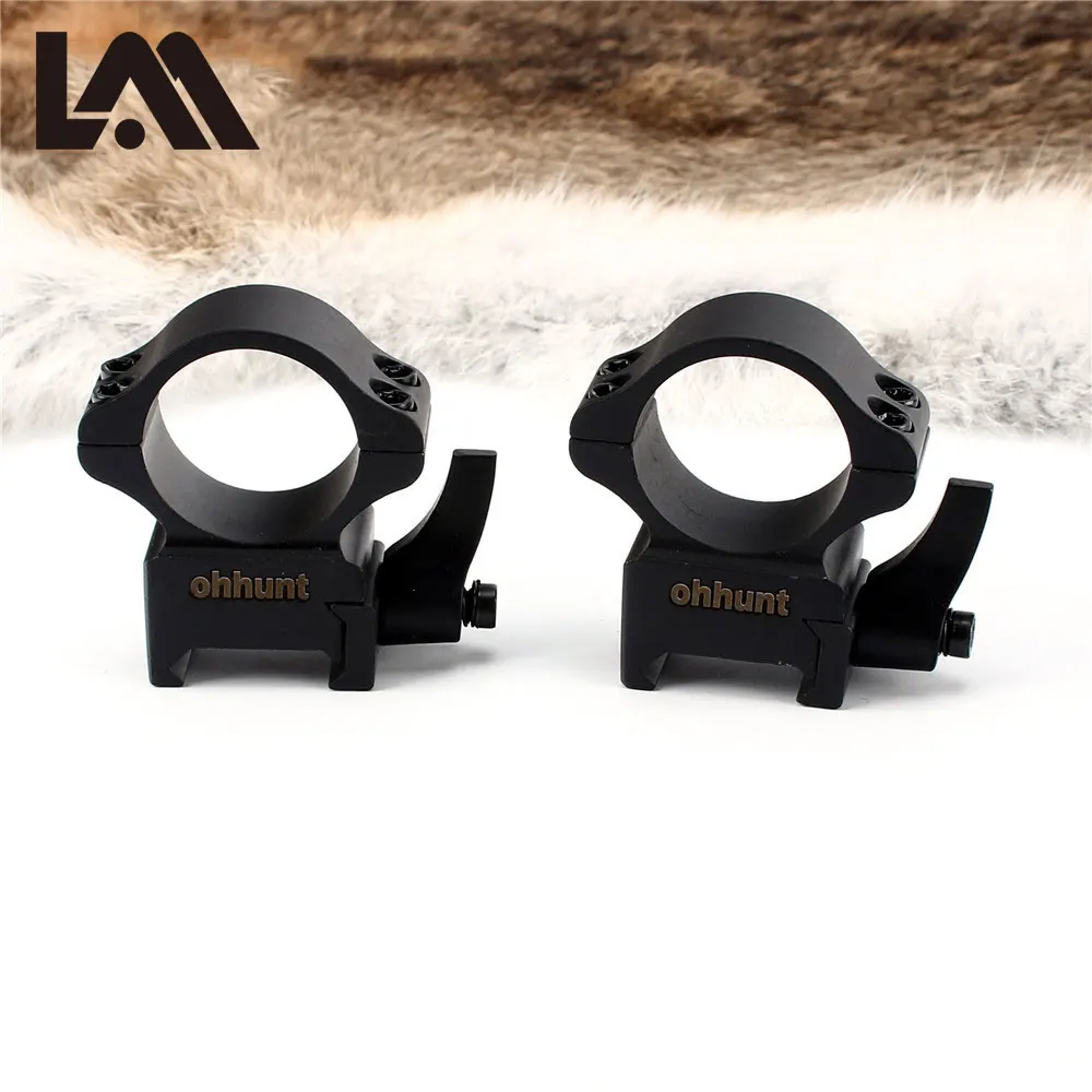 

LAMBUL 25.4mm 1 inch QD Low Medium Profile Steel Quick Release Picatinny Weaver Scope Rings Tactical Hunting Mounts Accessories