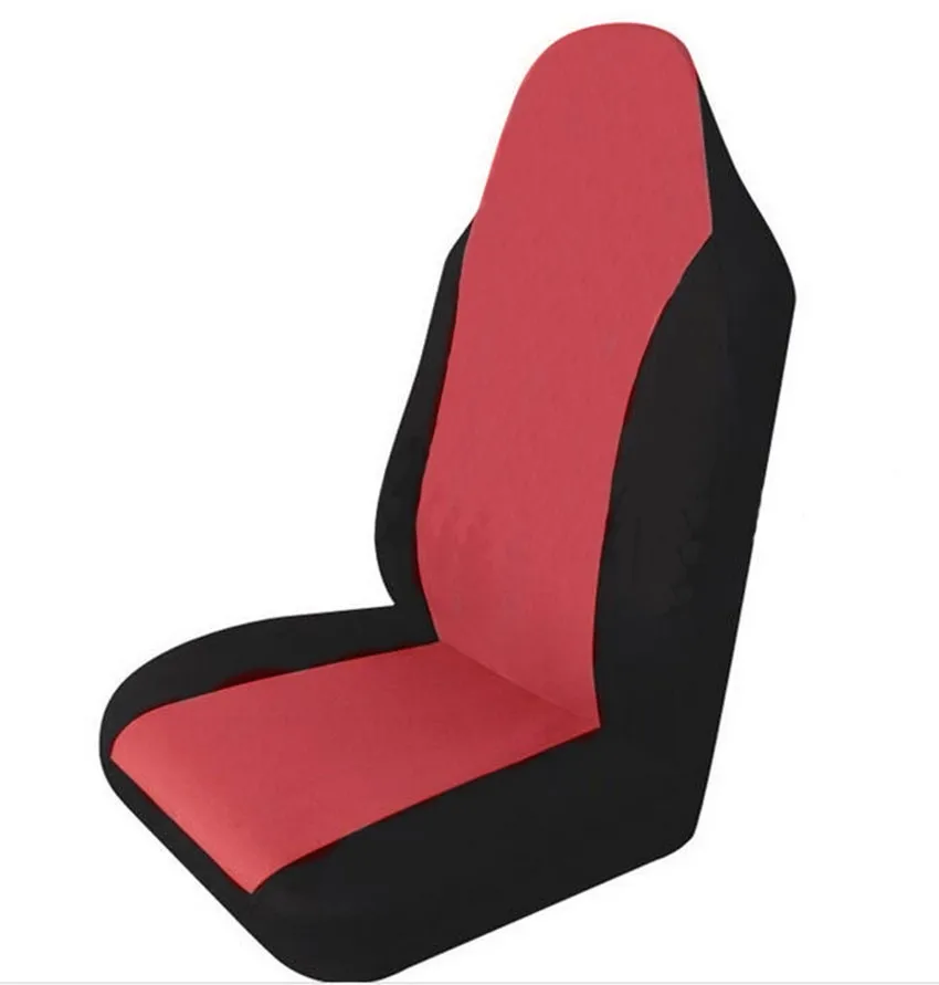 Simple Style High Back Bucket Car Seat Cover Universal Fit with Non- Detachable Headrests and Detachable Headrest Simple Style High Back Bucket Car Seat Cover Universal Fit with Non- Detachable Headrests and Detachable Headrest