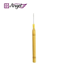 Деревянная ручка крючок иглы/микро кольца/петля иглы для наращивания волос, инструменты для наращивания волос обычный маленький пакет