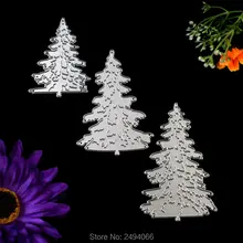 3 pcs Árvore De Natal De Metal cortando Morre Para DIY Scrapbooking Álbum de fotos Decorativo Pasta Embossing Die Cut 6110101(China (Mainland))