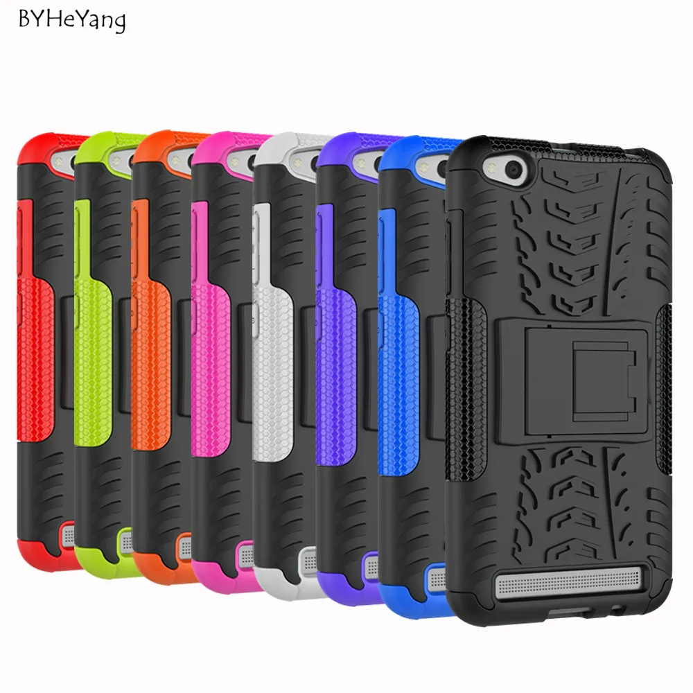 For Xiaomi Redmi 9A 9i 9T 9C Cases 7a 8a Cover ShockProof TPU Hard PC Stand Case 5A Pro Phone Funda | Мобильные телефоны и
