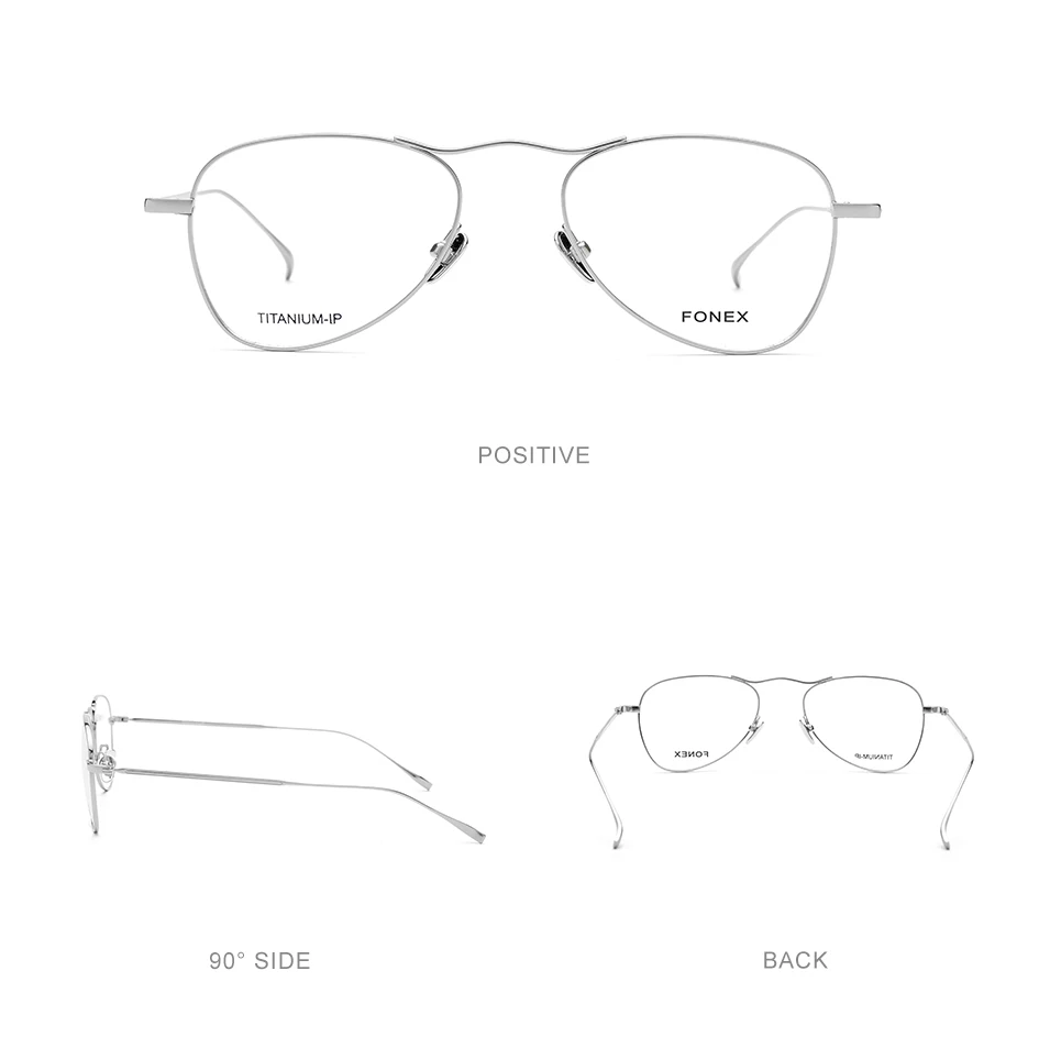 B Pure titanium очки оправа для мужчин сверхлегкие новые женские авиационные Близорукость Оптические очки по рецепту высокое качество очки 9118