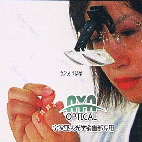 Складной стеклянный зажим для глаз на Флип Лупа увеличительное стекло Handsfree Точная Лупа-PY