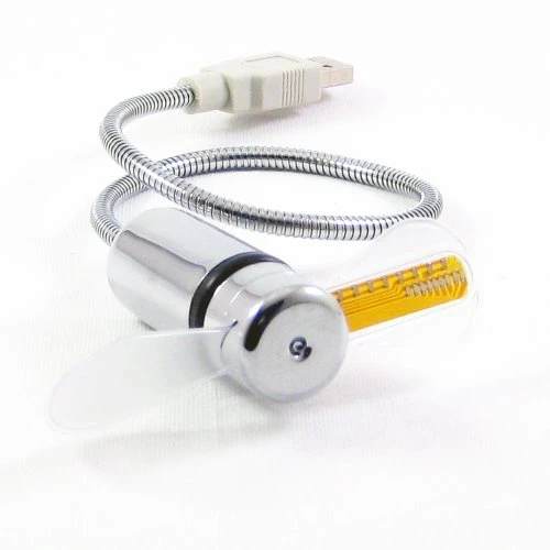 Adjustable USB Gadget USB Clock Fan Desktop LED Light Cooling Gadget with Flexible cord USB Powered Adjustable USB Gadget USB Clock Fan Desktop LED Light Cooling Gadget with Flexible cord USB Powered