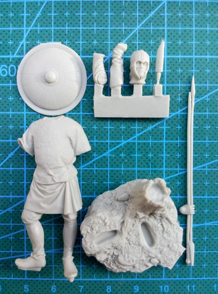 Неокрашенный набор 1/32 54 мм фигурка northumbran Warrior исторических фигурок из смолы|resin