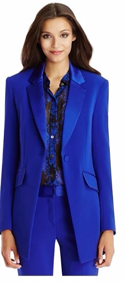 レディースオフィスブレザースーツ エレガントツーピーススーツ ロイヤルブルー 秋冬 Suits Suit Suit Tracksuitsuit Design Aliexpress