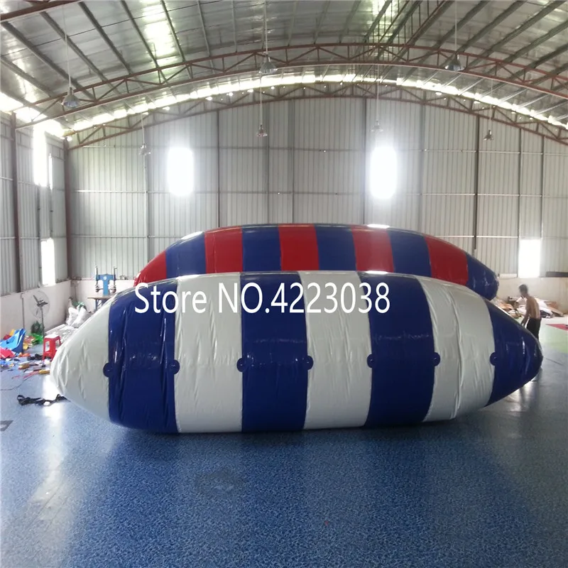 Free Shipping 8x3m Inflatable Water Blob Trampoline Bouncing Pillows Floating Beds Jumping Pillow free a Pump | Игрушки и хобби