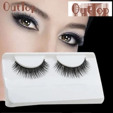 OutTop HOT Natural Long Beauty Dense A Pair False Eyelashes Attractive Black Fibre Eyes Lashes for Party Date C2017 May18