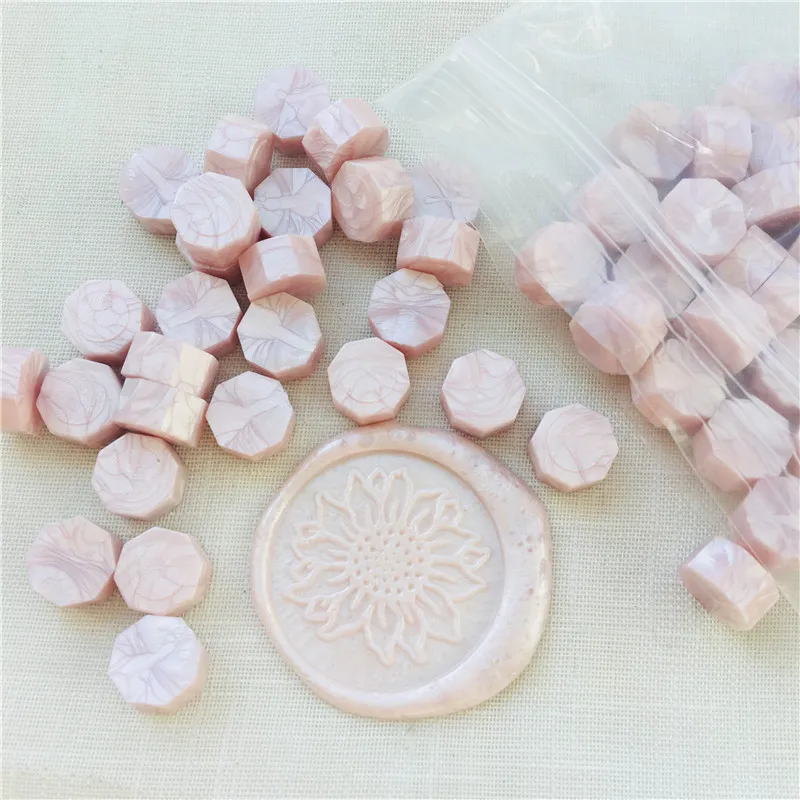 PROMOClÓN Octagon Wax Seal Stamp Tablet comprimidos perla boda de sobres Dekor