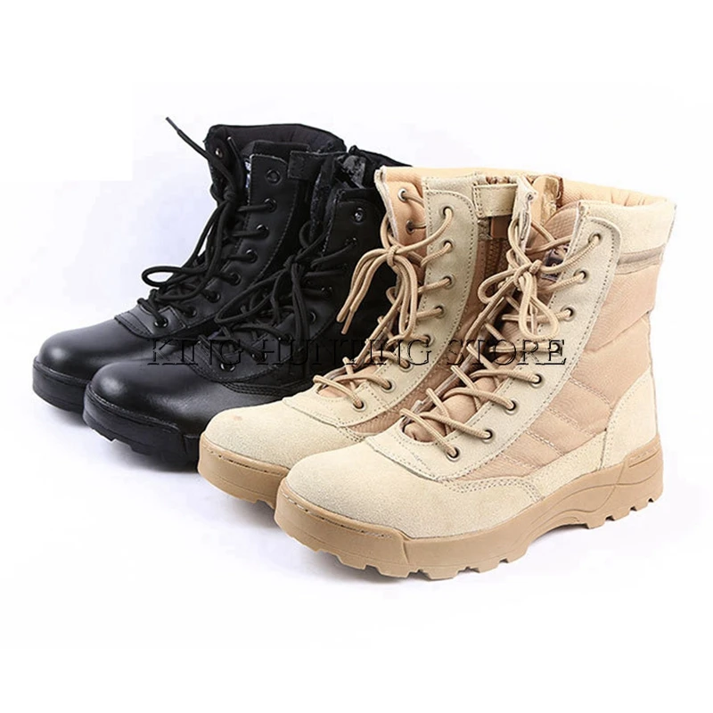 

Hot Desert Tactical Military Boots Combat Boots Outdoor Climbing Men SWAT Army Boot Militares tacticos zapatos
