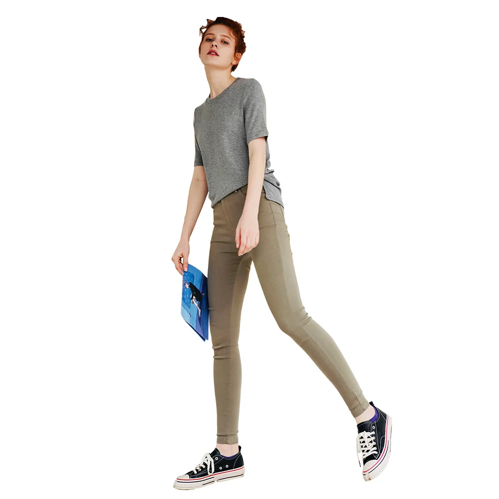 

Essential versatile stretch slim slim nine point casual pants spring new style pencil pants 691012