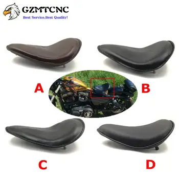 

Flame Front Solo Seat Pad Driver Sitting Cushion For Harley Sportster Yamaha Honda Suzuki Bobber Custom Chopper Cruiser