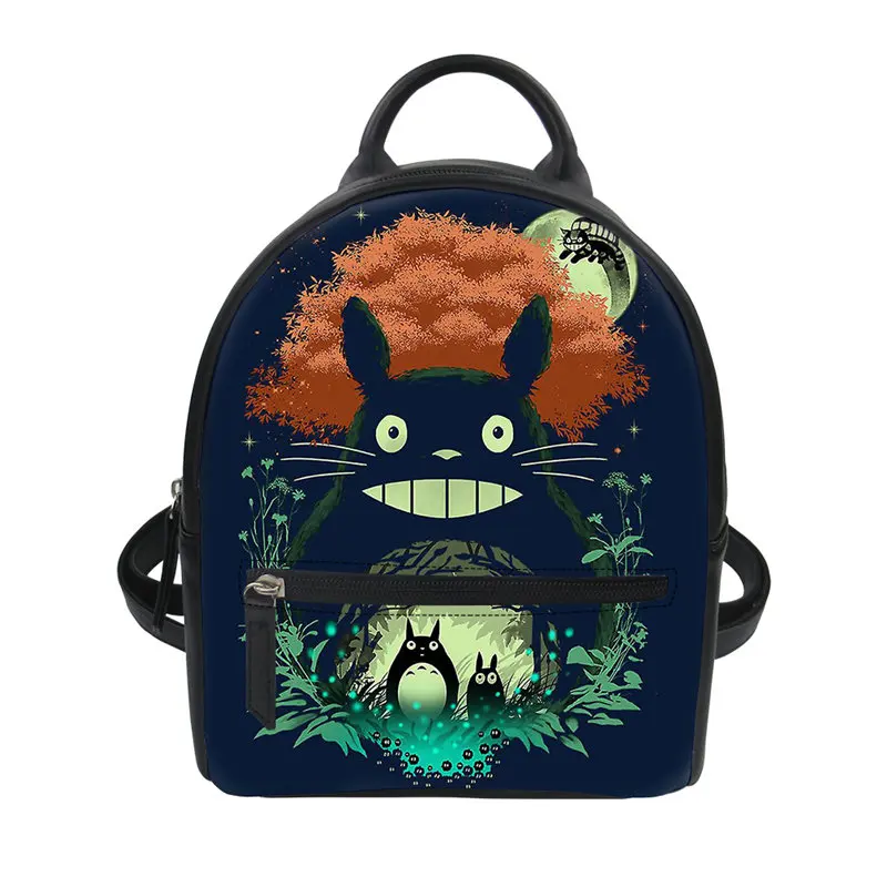 LMXL0777Z4 NOISYDESIGNS мини mochila женский рюкзак с рисунком Тоторо из искусственной кожи, рюкзаки для девочек, Модный женский рюкзак, женский рюкзак - Цвет: LMXL0777Z4