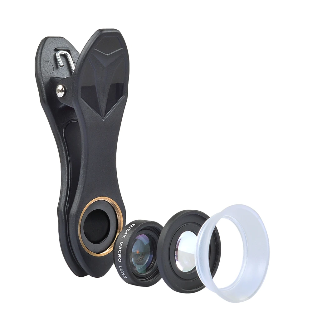 

Clip-On 12X Macro Lens +24X HD Macro Lens for IPhone 6s / 6s Plus Samsung HTC Xiaomi Smart Phones