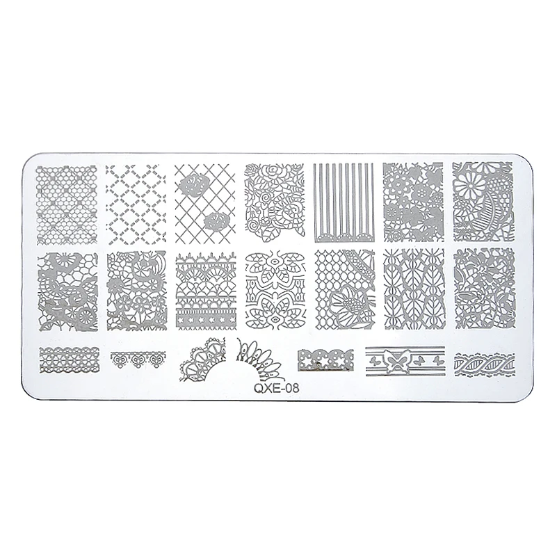 Monja Nail Art 12x6 см 20 видов конструкций животный геометрический узор шаблон