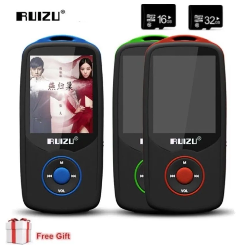 Портативный цифровой спортивный экран Ruizu X06 Hi Fi аудио Mp3 8 ГБ мини музыкальный mp3