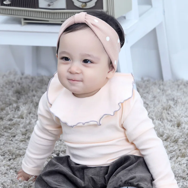 2017 New Autumn Winter Korea Blouse Baby Girls Clothes Ruffles Long