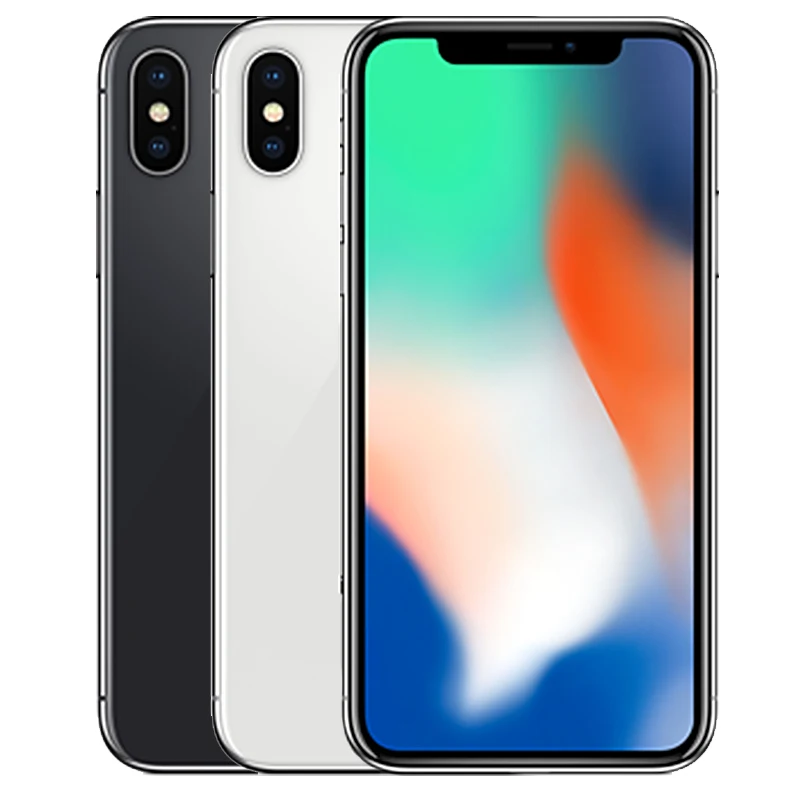 Unlocked Original Apple iphone X ROM 3GB RAM 64GB/256GB Face ID 12MP 5.8 inch 2716mAh Hexa Core iOS 4G LTE Smart Phone Face ID